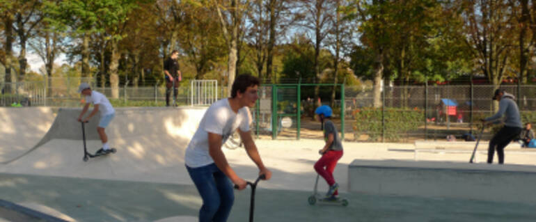 Illustration de : Skatepark