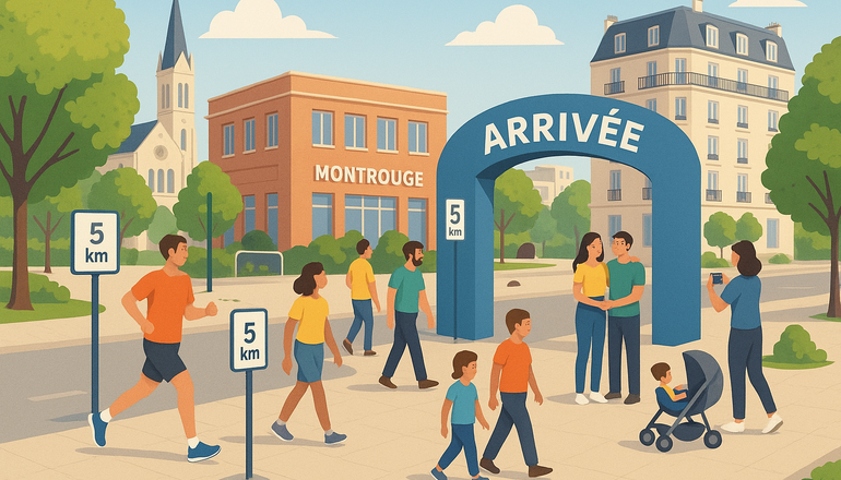 Illustration de : Un parcours balisé & permanent de 5 km dans Montrouge, pour courir ensemble, durablement et en toute sécurité
