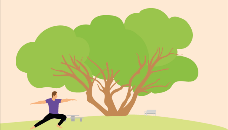 Illustration de : Ceinture verte sportive balisée